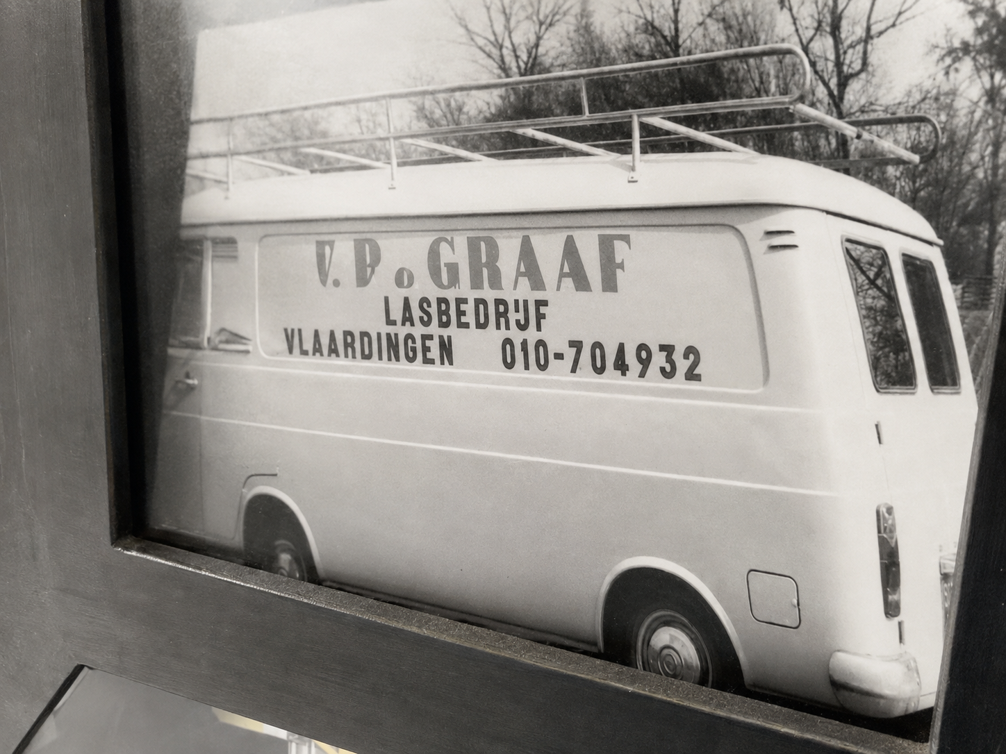 Oude bedrijfswagen